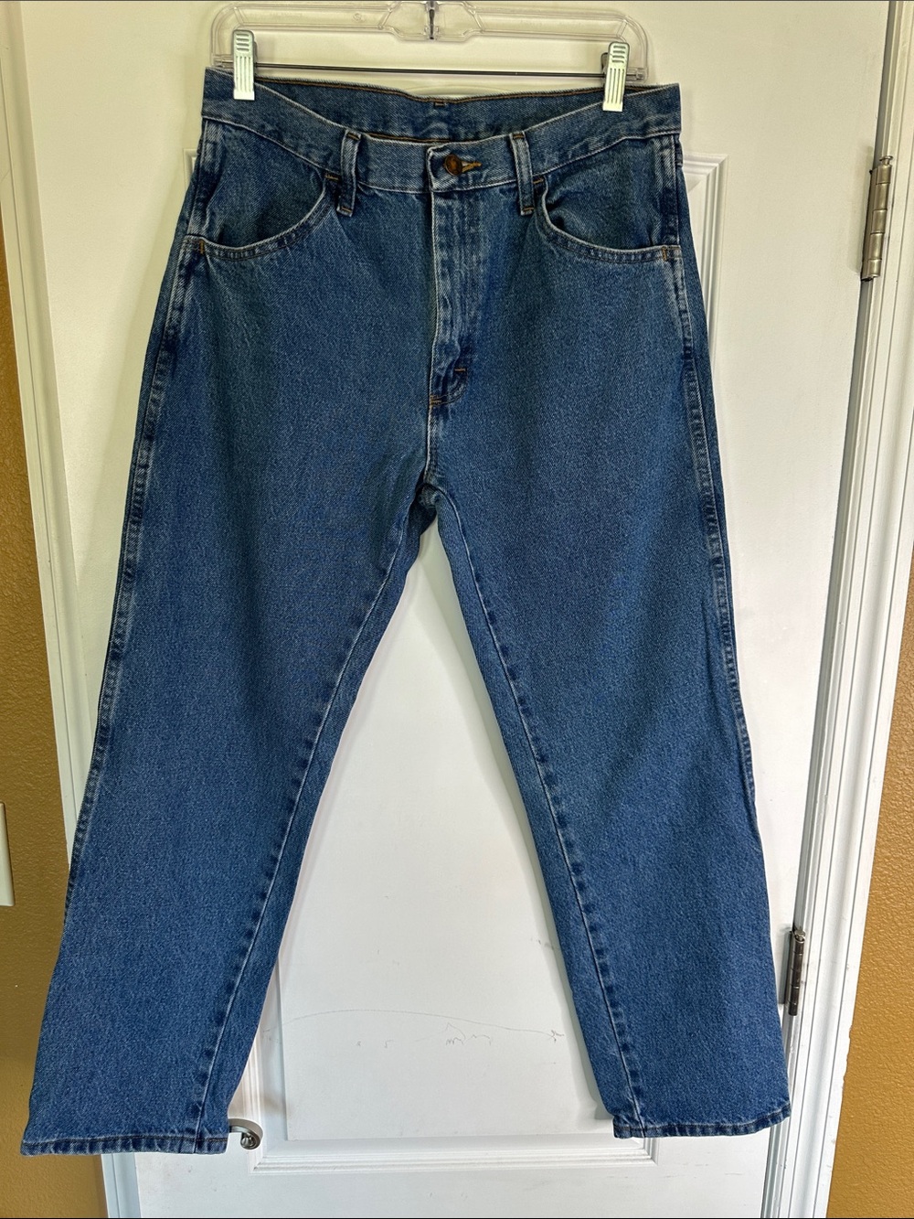 Rustler By Wrangler Vintage 90’s Mens Straight Blue Denim Jeans. Size 32/30.